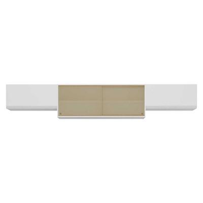 Kit 3 Armários De Cozinha Aéreos 4 Portas Veneza Multimóveis Mp2152 Branco Branco