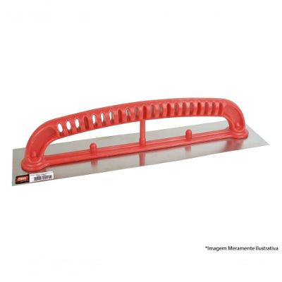Desempenadeira Aco Max 37X12Cm Lisa C/C Plast 18250