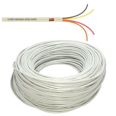 Cabo Manga 4 Vias 22 Awg (4x22awg) Para E Iluminação De Piscinas Led Rgb - 70 Metros