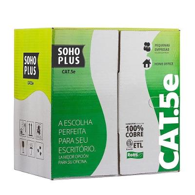Cabo de Rede Furukawa Cat5 Branco 24awg 305 Metros Cmx