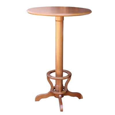 Mesa Bar Redonda com Suporte para Pés