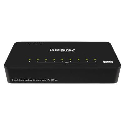 Switch 8 Portas Vlan Poe Intelbras SF 800