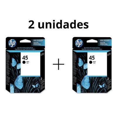 Cartucho Hp 45 51645a Conj 2 Pçs