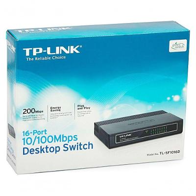 Switch Tp-Link 16 Portas Tl-Sf1016D 10/100Mbps - Tpl0020