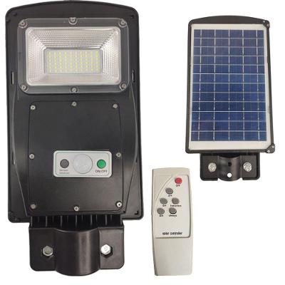 Luminária Solar Poste 60w Led Controle E Sensor De Movimento