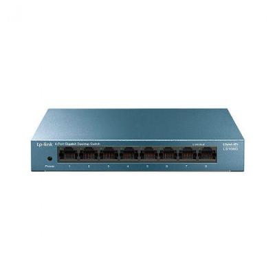 Switch 08 Portas Tp-link Ls108g Gigabit 10/100/1000mbps