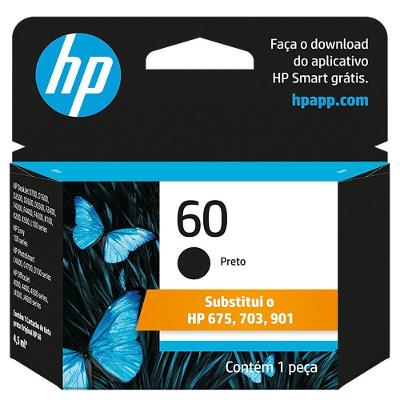 Cartucho Hp 60 Cc640wb Preto
