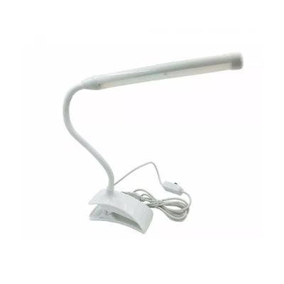 Luminária De Mesa Com Garra Manicure Maquiagem Leitura Usb Garra Fina
