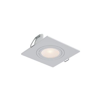 Embutido Quadrado Mr16 Gu10 Plano Branco