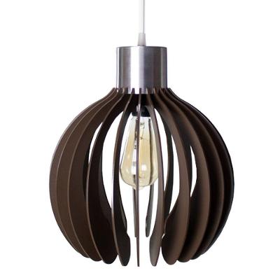 Luminária Teto Lustre Pendente Balcão Cozinha Sala Paquistão Cor:chocolate.