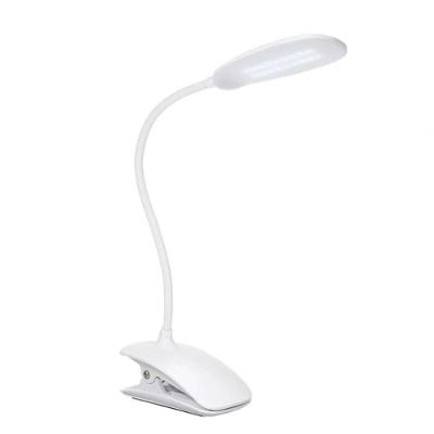Luminaria De Mesa Led Touch Articulavel Para Escritorio Leitura Com 3 Niveis De Luz Com Clip Garra