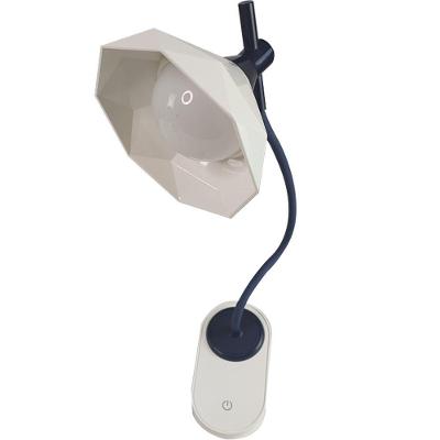 Luminaria De Mesa C/Garra Flexivel Touch Led 3 Cores