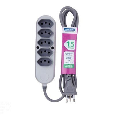Extensão Múltipla 5 Tomadas 2p+t 10 A 250 V Tramontina 1,5 M Tramontina