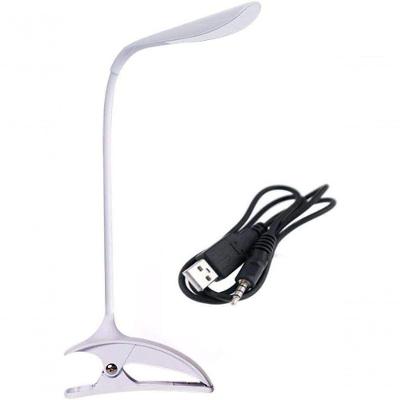 Luminária De Mesa Sem Fio Touch Screen 18 Leds Com Garra