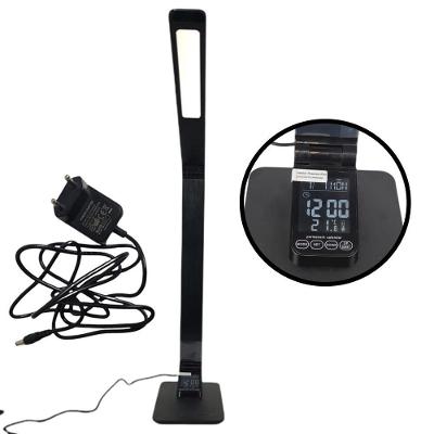 Luminária Relógio Led Calendário Slim Touch Carrega Celular