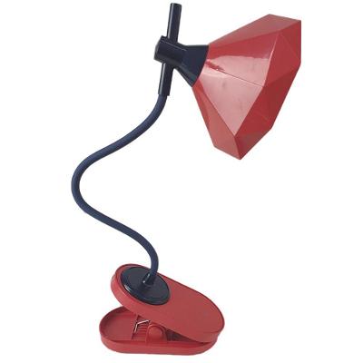 Luminaria De Mesa C/Garra Led Articulavel 3 Cores Geometrica