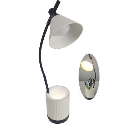 Luminaria De Mesa Led Porta Objetos Articulada 3 Cores