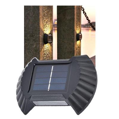 Luminaria Solar Led Parede Arandela Balizador Agua Spot Luz