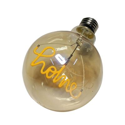 Lampada Led Home Vintage Mensagem 4w Branco Quente
