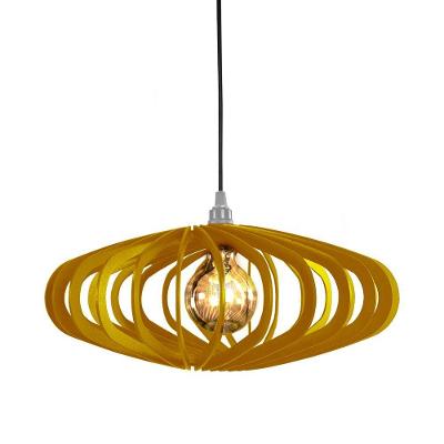 Luminária Teto Lustre Pendente Balcão Cozinha Sala Egito Cor:amarelo.