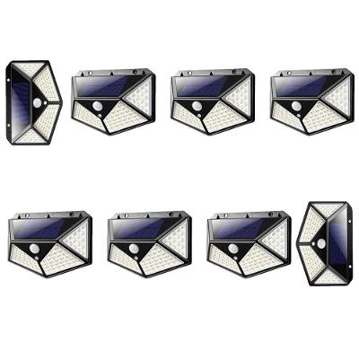 Luminaria Solar 100 Led Detecta Presença 8 Und
