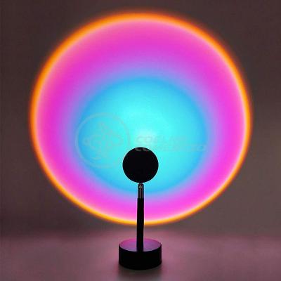 Mini Ring Light Sunset Projetor Lâmpada Usb Arco Íris