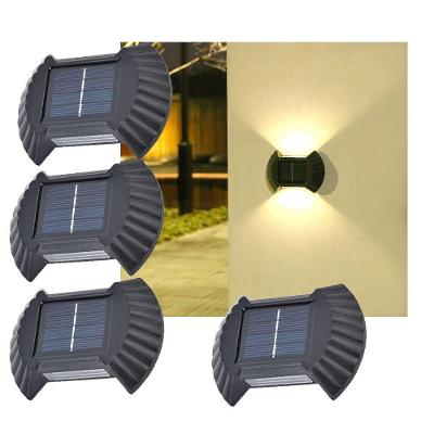 Luminaria Solar Parede Kit4Un Arandela Balizador Resistente