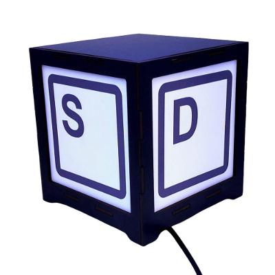 Luminária Criativa Box Pc Gaming Minimalista Em Mdf.