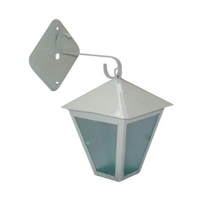 Luminária De Parede Colonial Alumínio Fundido Branca 19x6cm