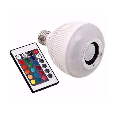 Lampada Caixa De Som Led 9W Led Rgb Controle