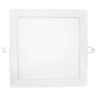 Kit 5 Painéis Plafon Led Embutir 18w Quadrado Branco Frio