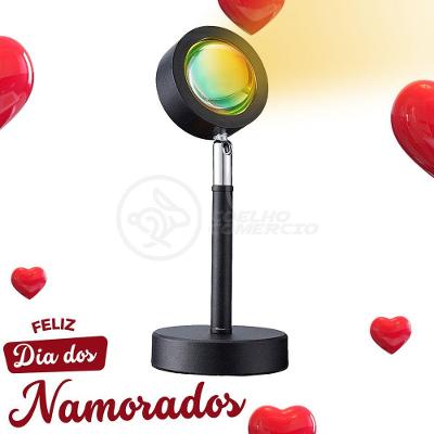 Mini Ring Light Sunset Projetor Lâmpada Usb Vermelho
