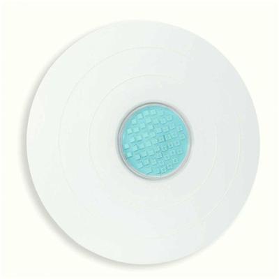 Refletor Power Led 9W Abs Iluminação Para Piscina Mono Cor Azul Frente Grande 27Cm