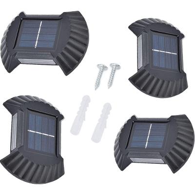 Luminaria Solar Arandela Parede Spot Balizador Kit 4 Und