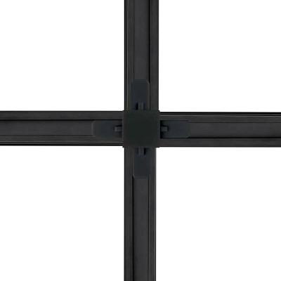 Conector Emenda Llum Tipo X Para Trilho Eletrificado Bivolt Preto