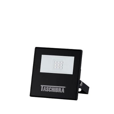 Refletor Led 10w Taschibra Tr Slim Preto Verde
