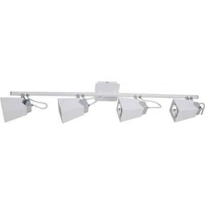 Luminária De Trilho 4 Luzes Super Led 7w Dimerizavel 3000k Cor Da Lâmpada Branco Quente