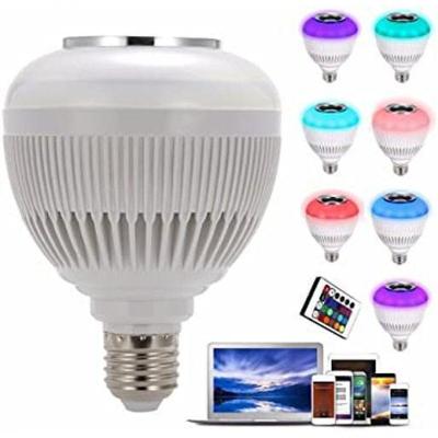 Lampada Musical De Led Bulbo Bluetooth Rgb + Controle Remoto