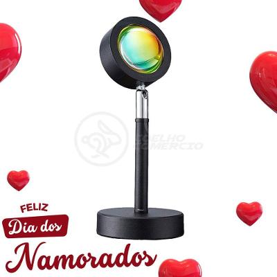 Mini Ring Light Sunset Projetor Lâmpada Usb Vermelho