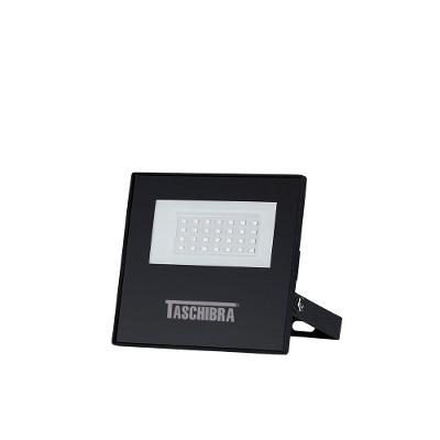 Refletor Tr Led 30w Slim Preto - Taschibra 6500k (branca)