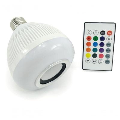 Lâmpada Led Rgb Musical Bluetooth 3W E Controle Remoto