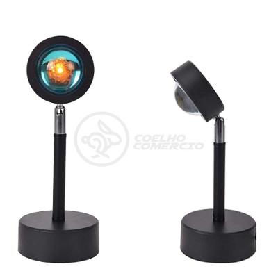 Mini Ring Light Sunset Projetor Lâmpada Usb Sol