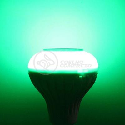 Lâmpada Led 12W E27 Rgb Colorida Com Caixa De Som