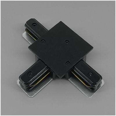 Emenda T Conector Em T Para Trilho Eletrificado Embutir Produto Preto