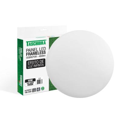 Painel De Led Taschibra Frameless Redondo Sobrepor 48w Bivolt