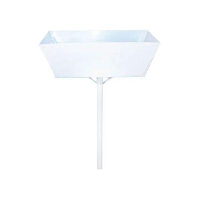 Lixeira de Rua Modelo Retangular 60cm Branca
