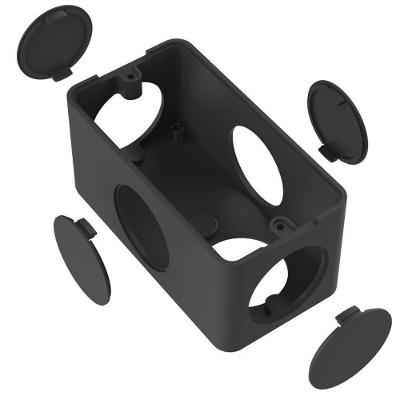 Condulete Pvc Múltiplo 1/2-3/4 Preto Inpol