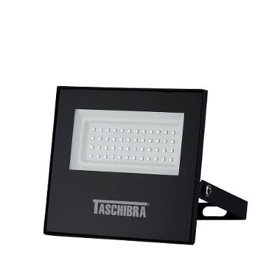Refletor Led 50w Taschibra Tr Slim Preto Verde
