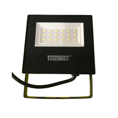 Kit 6 Refletores Taschibra Led Tr Slim 20w 6500k Preto Bivolt