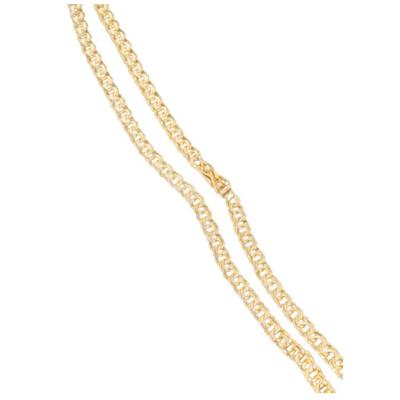Corrente Friso Fecho Gaveta 6mm 40g Banhado A Ouro 18k.